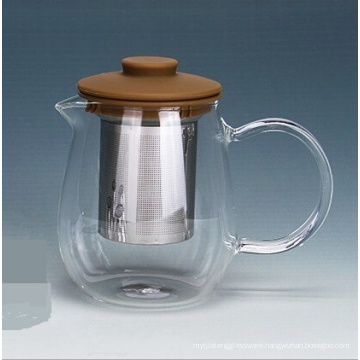 600ml Juice Pot Hand Blown Tea Pot with Filter